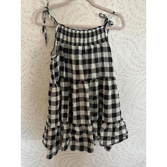 NEW Chic Black and White Gingham Summer Dress - Picture 1 of 6